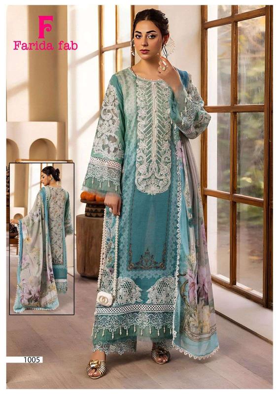 Farida fab parian dream vol- 22 cotton printed salwar suits wholesale